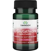Witaminy i minerały dla sportowców - SWANSON L-glutation + koenzym Q10-(30 kap) 778 - miniaturka - grafika 1