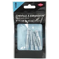 Parasole - Cogex T parasol przeciwdeszczowy na kostkę, metaliczny, szary, zestaw 4-częściowy - miniaturka - grafika 1