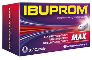 US Pharmacia Ibuprom Max 400mg 48 szt. - Przeziębienie i grypa - miniaturka - grafika 1