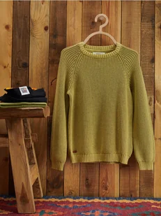 Reserved - Sweter oversize - oliwkowy - Bluzy dla chłopców - miniaturka - grafika 1