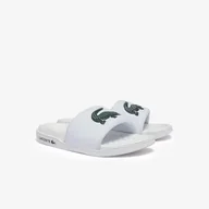 Klapki i japonki damskie - Damskie Klapki LACOSTE SHOES 43CFA0040.1R5 – Biały - miniaturka - grafika 1