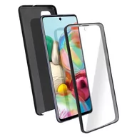 Etui i futerały do telefonów - Etui 360° do Samsunga Galaxy A71 Elastyczny przód i sztywny tył – czarne - miniaturka - grafika 1