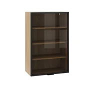 Meble kuchenne - Bari Plus Witryna Wisząca Wysoka Gv-Al-60-H92 Dąb Kamienny - miniaturka - grafika 1