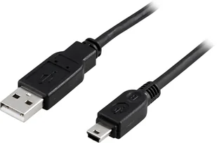 USB-A 2.0 - Mini USB-B 1m Black - Kable USB - miniaturka - grafika 1