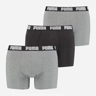 Majtki męskie - Komplet męskich majtek 2 sztuki Puma Men Everyday Boxer 3P 93529404 S Szary (8720245134798) - miniaturka - grafika 1