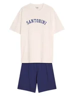 Piżamy męskie - Piżama Santorini - miniaturka - grafika 1