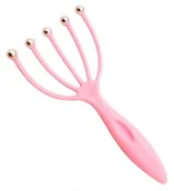 Pozostałe akcesoria kosmetyczne - Aptel AG19C Masażer do głowy grabki pink - miniaturka - grafika 1