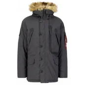 Odzież taktyczna i umundurowanie - Kurtka z kapturem Alpha Industries Polar Jacket 123144 684 - Vintage Grey - miniaturka - grafika 1