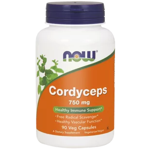 Now Foods Cordyceps 750 Mg - 90 Vcaps - Witaminy i minerały dla sportowców - miniaturka - grafika 1