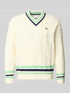 Sweter z dzianiny o kroju relaxed fit z mieszanki wełny - Swetry męskie - miniaturka - grafika 1