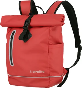Travelite travelite Plecak rowerowy z wodoodpornego materiału, seria BASICS Roll-Up plecak z plandeką: praktyczny plecak dzienny z odblaskami, 096314-20, 48 cm, 19 litrów, czerwony (red) (czerwony) - 096314-10 096314-10 - Plecaki - miniaturka - grafika 3