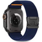 Akcesoria do smartwatchy - Pasek TECH-PROTECT Nylon Clasp do Apple Watch 6/7/8/9/SE/Ultra (44/45/46/49mm) Granatowy - miniaturka - grafika 1