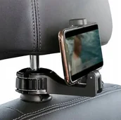 Uchwyty samochodowe do telefonów - UCHWYT DO SAMOCHODU AUTA ZA ZAGŁÓWEK NA TELEFON DLA DZIECI HACZYK WIESZAK - miniaturka - grafika 1