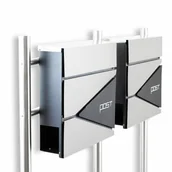 Skrzynki na listy - Nierdzewna Skrzynka na listy wolnostojąca zestaw 2 szt BITUXX inox - miniaturka - grafika 1