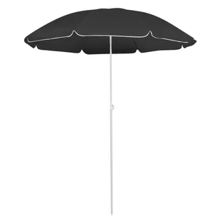 vidaXL Parasol ogrodowy na stalowym słupku, antracytowy, 180 cm 315539 - Parasole ogrodowe - miniaturka - grafika 6