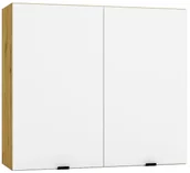 Szafki kuchenne - Dwudrzwiowa szafka kuchenna górna 80 cm biały + dąb artisan G7-M92 - miniaturka - grafika 1