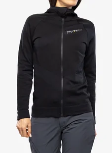 Bluza rozpinana damska Brubeck Thermo Wool by Pustelnik - black - Bluzy sportowe damskie - miniaturka - grafika 1