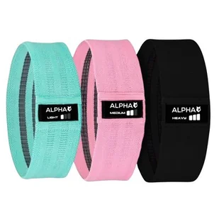 Zestaw gum do ćwiczeń ALPHA Hip Bands HMB-01 - Gumy, taśmy, ekspandery - miniaturka - grafika 1