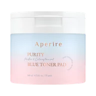 Toniki i hydrolaty do twarzy - Aperire Purity Blue Toner Pad Nawilżająco-Kojące Płatki do Twarzy 70 Sztuk - miniaturka - grafika 1
