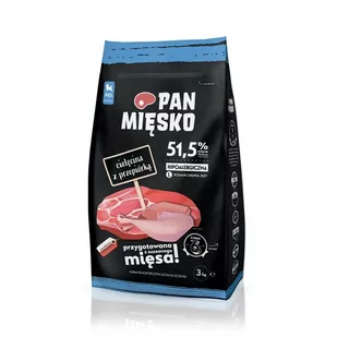 Pan Mięsko dla Szczeniąt Cielęcina z Przepiórką L 3kg - Sucha karma dla psów - miniaturka - grafika 2