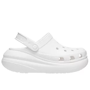 Klapki Crocs Classic Crush Clog 207521-100 - białe - Klapki i japonki damskie - miniaturka - grafika 1