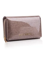 Portfele - Betlewski, Portfel skórzany damski, szary, 10,5x16 cm - miniaturka - grafika 1