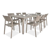 Meble ogrodowe - Nardi TRILL/LIBECCIO 8+1 Tortora - miniaturka - grafika 1