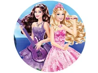 Ciasta i półprodukty do ciast - Dekoracyjny opłatek tortowy Barbie - 20 cm - miniaturka - grafika 1
