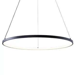 Czarna, geometryczna lampa wisząca ⌀60cm 2023201-BK60 z serii BRENO - Lampy sufitowe - miniaturka - grafika 1