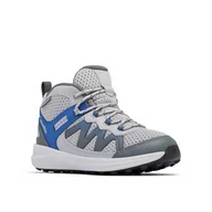 Buty dla chłopców - Columbia Youth Unisex Peakfreak Rush Mid Waterproof, Waterproof Mid Rise Trekking and Hiking Boots, Columbia Grey/Mountain Blue, 6 - miniaturka - grafika 1