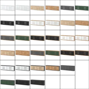 Komoda Biała Mat Meblościanka Do Salonu Sypialni 4 Szuflady Szafka 240cm - Komody - miniaturka - grafika 1