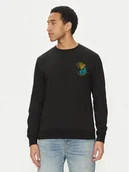 Bluzy męskie - Quiksilver Bluza EQYFT05055 Czarny Regular Fit - miniaturka - grafika 1