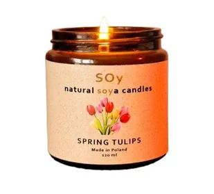 Świeczka sojowa SPRING TULIPS - Świece - miniaturka - grafika 1