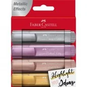 Zakreślacze - Faber Castell Zakreślacz 1546 metaliczny 4 kolory 154640 Faber Castell - miniaturka - grafika 1