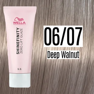 Wella Shinefinity Zero Lift Glaze, farba półtrwała do włosów, 06/07 brown, 60ml - Farby do włosów i szampony koloryzujące - miniaturka - grafika 1
