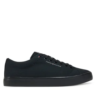 Tenisówki Tommy Hilfiger Hi Vulc Low Core Canvas FM0FM05396 Czarny - Trampki męskie - miniaturka - grafika 1