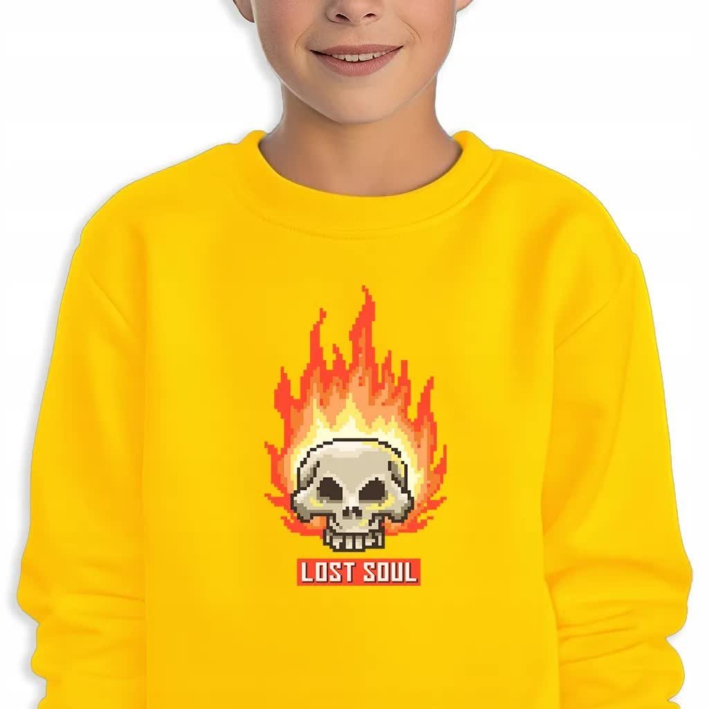 Bluza Dziecięca Żółta Lost Soul Wysoka Jakość Mix Wzorów -116 Cm (5-6)