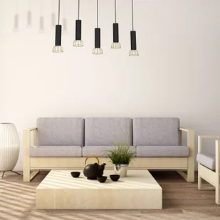 Milagro Lampa wisząca DANTE Black/Gold 5xGU10 MLP7250 - Lampy sufitowe - miniaturka - grafika 6