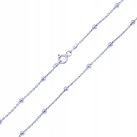 Łańcuszki - Łańcuszek Srebrny Z Kulkami - Pr. 925 - miniaturka - grafika 1