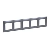 Klawisze i ramki - Legrand Ramka pięcioktrotna Niloe Selection 762055 stal - miniaturka - grafika 1