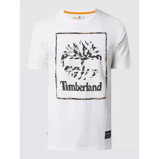 Koszulki męskie - T-shirt z o kroju regular fit z logo - Timberland - grafika 1
