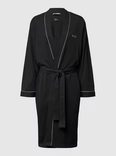 Szlafrok z paskami w kontrastowym kolorze model ‘Kimono BM’ - Szlafroki męskie - miniaturka - grafika 1