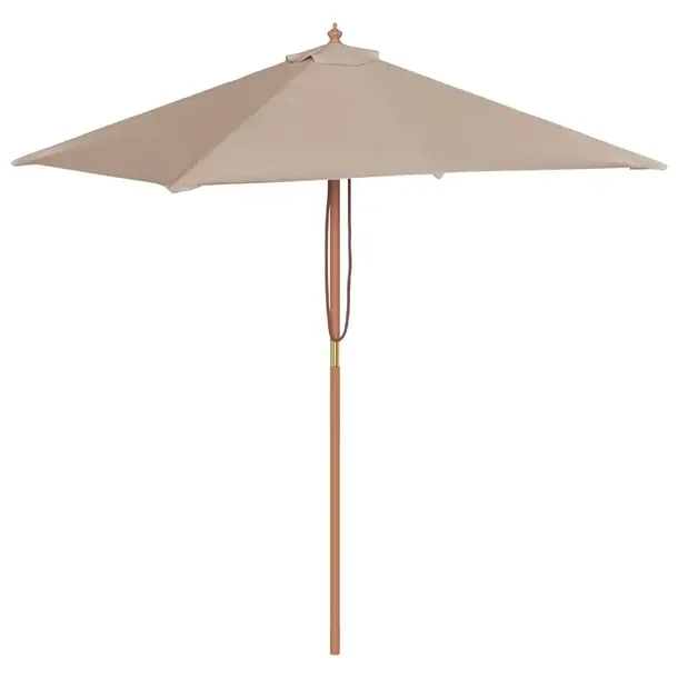 Parasol ogrodowy UV, szarobrązowy, 150x200x235 cm, średnica słupka 38 mm