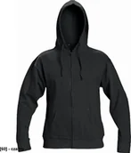 Odzież robocza - CERVA NAGAR - bluza z kapturem ściąganym sznurkiem 80% bawełna, 20% poliester - czarny M - miniaturka - grafika 1