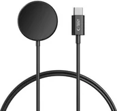 Akcesoria do smartwatchy - Tech-Protect Ładowarka magnetyczna, indukcyjna UltraBoost MC03 do Galaxy Watch USB-C 1m, czarna - miniaturka - grafika 1