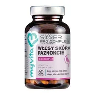 Włosy, skóra, paznokcie - MyVita SILVER 100% Włosy, skóra, paznokcie - Beauty Complex 60kaps. 21PRJWLOS1 - miniaturka - grafika 1