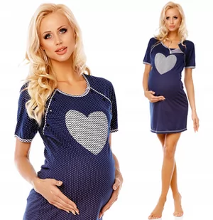 Koszula Ciążowa Do Karmienia Rozpinana Na Guziki M - Piżamy ciążowe - miniaturka - grafika 1