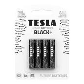 Baterie i akcesoria - Baterie alkaliczne TESLA BLACK+ AAA LR3 4 szt. - miniaturka - grafika 1