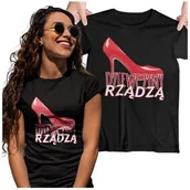 Gadżety dla niej i dla niego - KOSZULKA DLA PRZYJACIÓŁKI NA PREZENT ŚWIĄTECZNY DZIEWCZYNY RZĄDZĄ - miniaturka - grafika 1