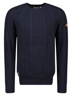 Swetry męskie - Geographical Norway Sweter "Fresh" w kolorze granatowym - miniaturka - grafika 1